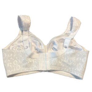 Playtex 18 hour Comfort‎ Flex Fit Bra 34D White Lace Non-Underwire Full Coverage